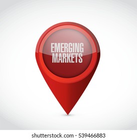 Emerging market concept illustration design graphic