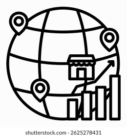 Elemento De Ícone Para Design De Mercados Emergentes