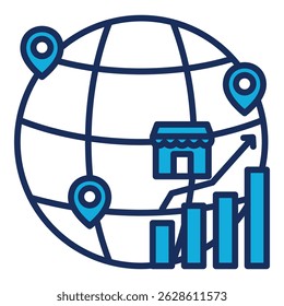 Elemento De Ícone Para Design De Mercados Emergentes