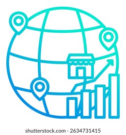Elemento De Ícone Para Design De Mercados Emergentes