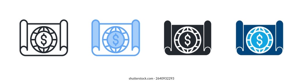Emerging Markets Icon Outline Style. Vector Illustration For Graphic Design