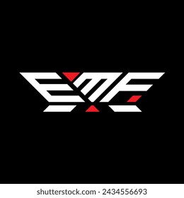 EMF letter logo vector design, EMF simple and modern logo. EMF luxurious alphabet design  