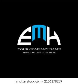 EMH letter logo creative design with vector graphic