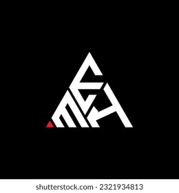 Logo de la carta EMH diseño creativo con gráfico vectorial, logotipo simple y moderno de EMH. Diseño de alfabetos lujosos EMH  