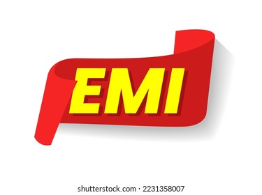 EMI Label Sign Symbol Icon Design Vector