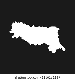 Emilia Romagna Map. Region of Italy. Vector illustration.