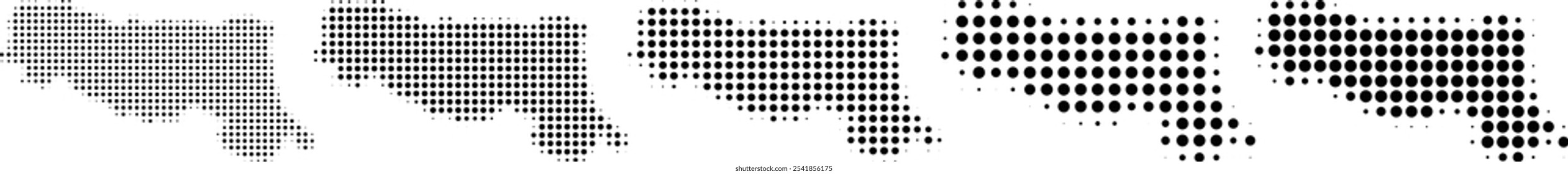 Emilia-Romagna Italy map halftone in different sizes.eps
