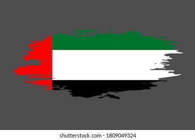 emirat flag style brush vector