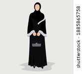 emirati arabic young muslim woman in the black beautiful abaya and hijab from united arab emirates faceless best islamic model
