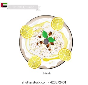 Emirati Cuisine, Laban or Traditional Yogurt Cheese.