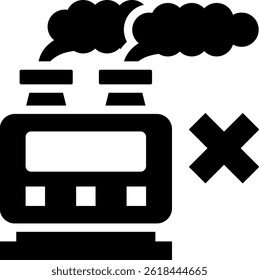 Vektorgrafik des Symbols für die Emissionssteuerung