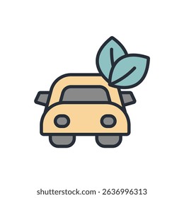 emission free icon collection .design style with background