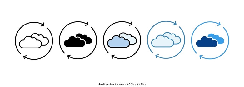 Emission Neutral Icon Set Multiple Style Collection