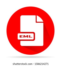EML file vector icon 10 eps icon. File for computer icon. vector icon file for phone
