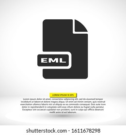 EML file vector icon 10 eps icon. File for computer icon. vector icon file for phone