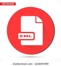 EML file vector icon 10 eps icon. File for computer icon. vector icon file for phone