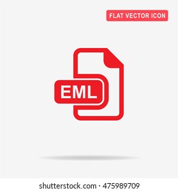 Eml icon. Vector concept illustration for design.