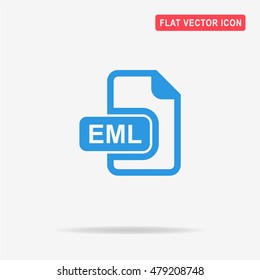 Eml icon. Vector concept illustration for design.