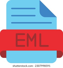Eml-Vektorsymbol. Kann für Druck-, Mobil- und Web-Anwendungen verwendet werden.