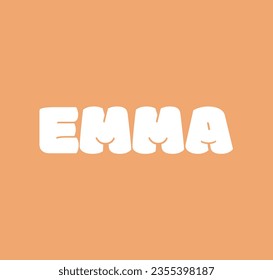 Design des EMMA-Namens für alle Verwendungszwecke 