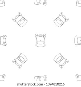 Emmo backpack pattern seamless vector repeat geometric for any web design