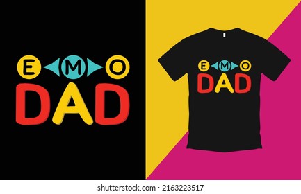 Emo dad. dad t shirt vector.