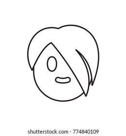 emo emoticon icon illustration isolated vector sign symbol