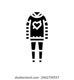 emo fashion glyph icon vector. emo fashion sign. isolated symbol illustration