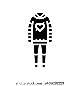 emo fashion glyph icon vector. emo fashion sign. isolated symbol illustration