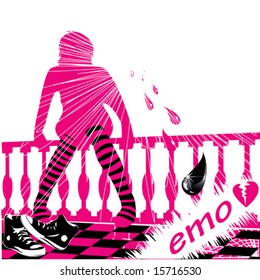 Emo-Mädchen