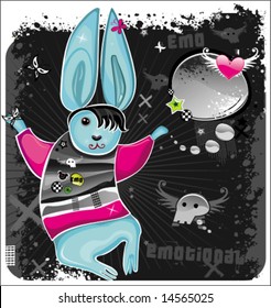 Emo rabbit. To see similar, please VISIT MY GALLERY.