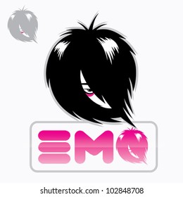 Emo sign - vector illustration