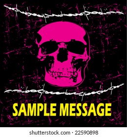 Emo Skull Background