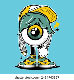 emo Arte vectorial ilustrador Diseño gráfico de dibujos animados
