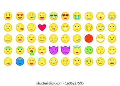Emodji Icon. Emoticon for chat, messages,web. Isolated vector illustration on white background