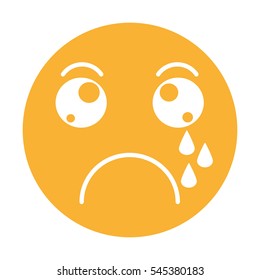 emogy face Kawaii style vector illustration design