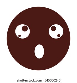 emogy face Kawaii style vector illustration design
