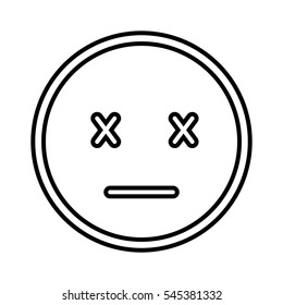 emogy face Kawaii style vector illustration design