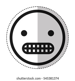 emogy face Kawaii style vector illustration design