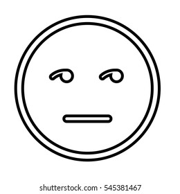 emogy face Kawaii style vector illustration design