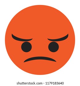 Emoji Angry Face Vector Isolated On Stock Vector (Royalty Free ...