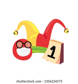 emoji calendar hat april fools