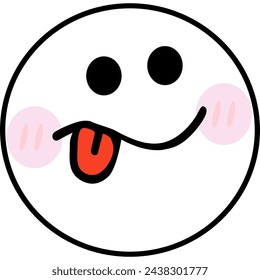 Emoji cartoon in icon style