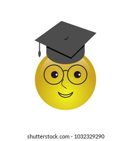 Emoji clever smiley icon