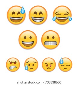 Emoji Smiley Face Vector Design Art Stock Vector (Royalty Free ...