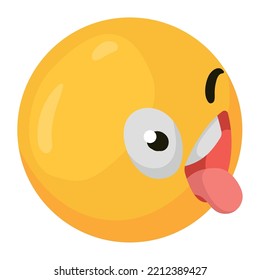emoji crazy 3d style icon