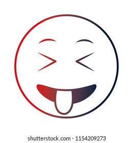 emoji crazy kawaii character icon