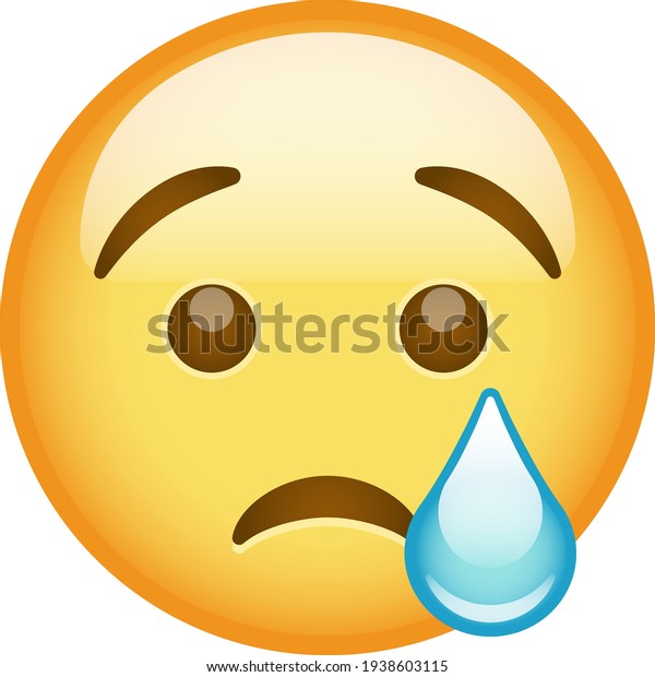 big sad crying face