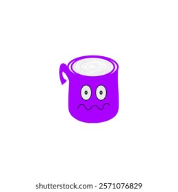Emoji Cup Confused, various colors and expressions