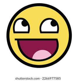 Awesome Face Meme Vector Art & Graphics